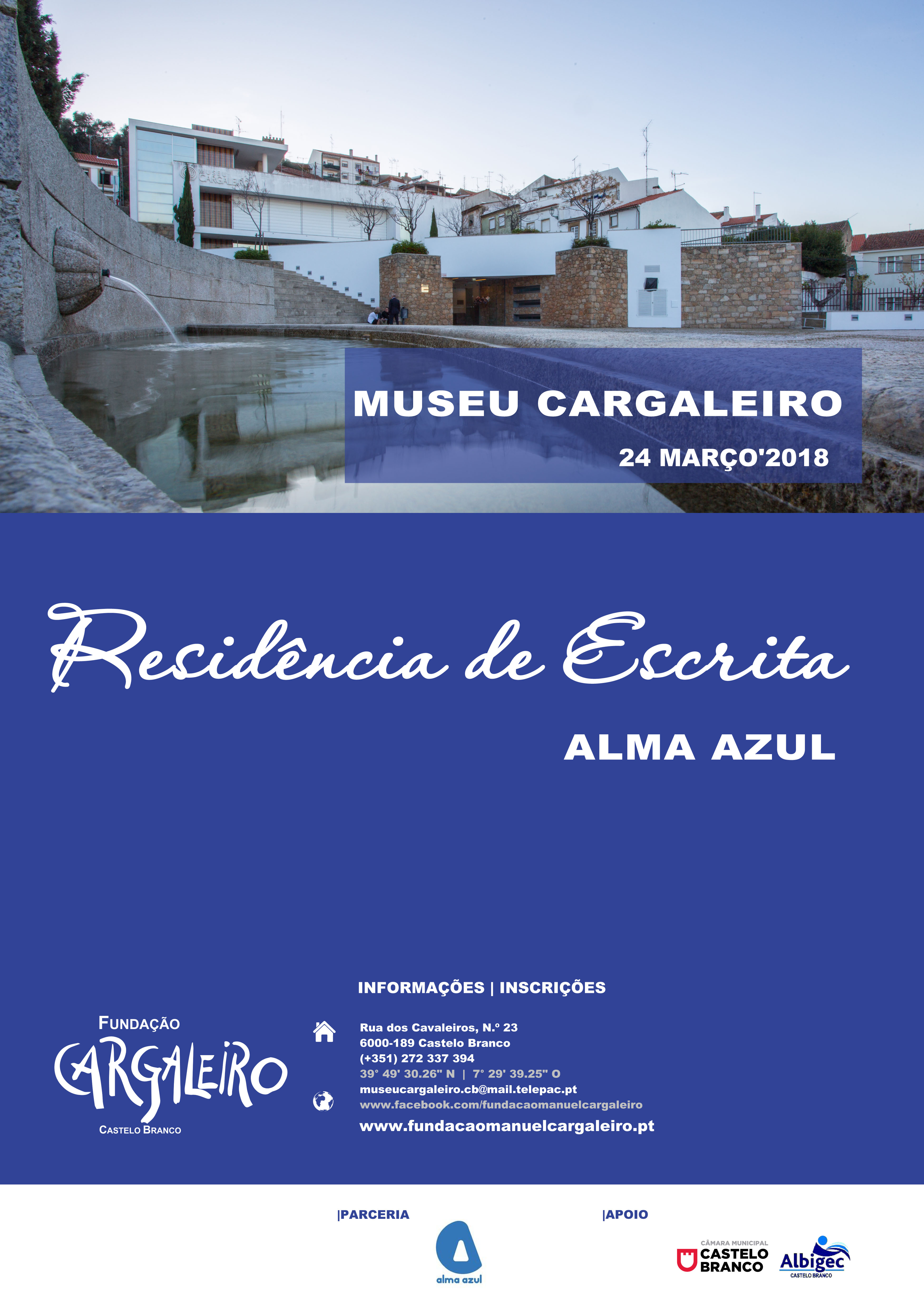 Imagem Evento - CARTAZ Residênciaescrita Almaazul 2018